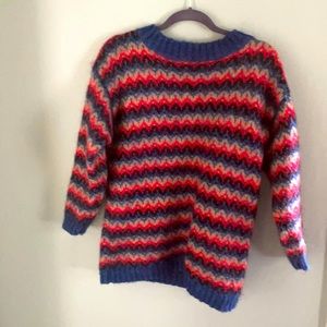 60s-70s Vintage Wool Sweater sz L